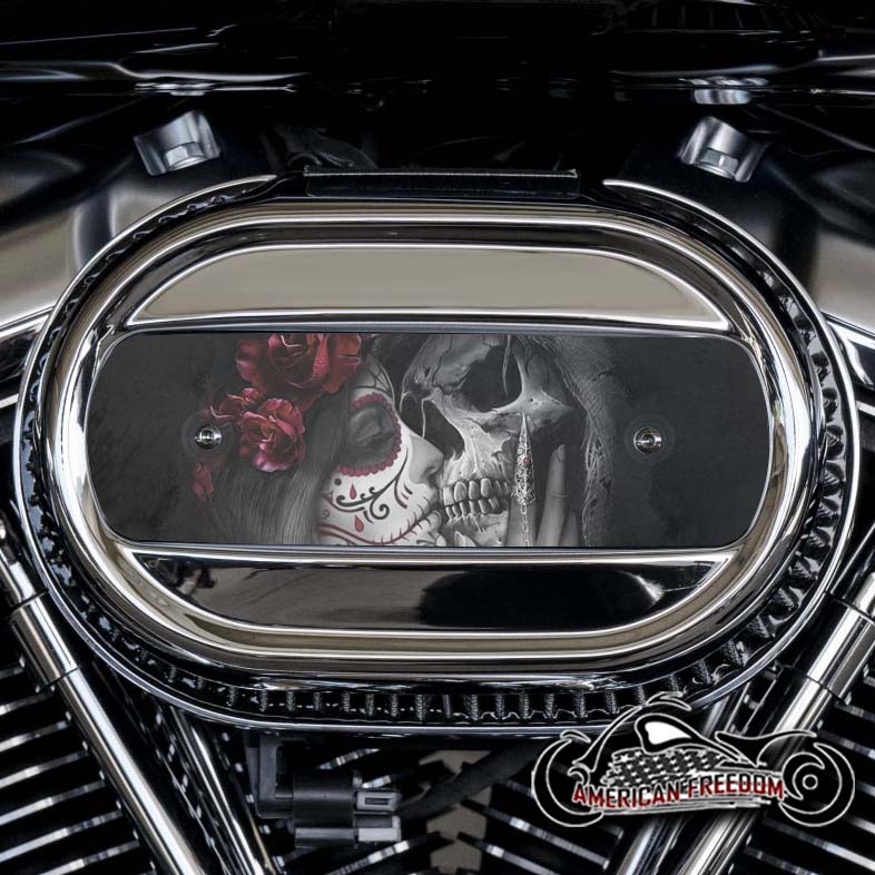 Harley Davidson M8 Ventilator Insert - Death Kiss (Red)